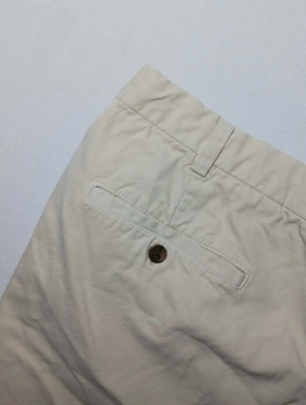 Brooks Brothers Mens Cotton Twill Bermuda Shorts Size 36 Ivory 9.5